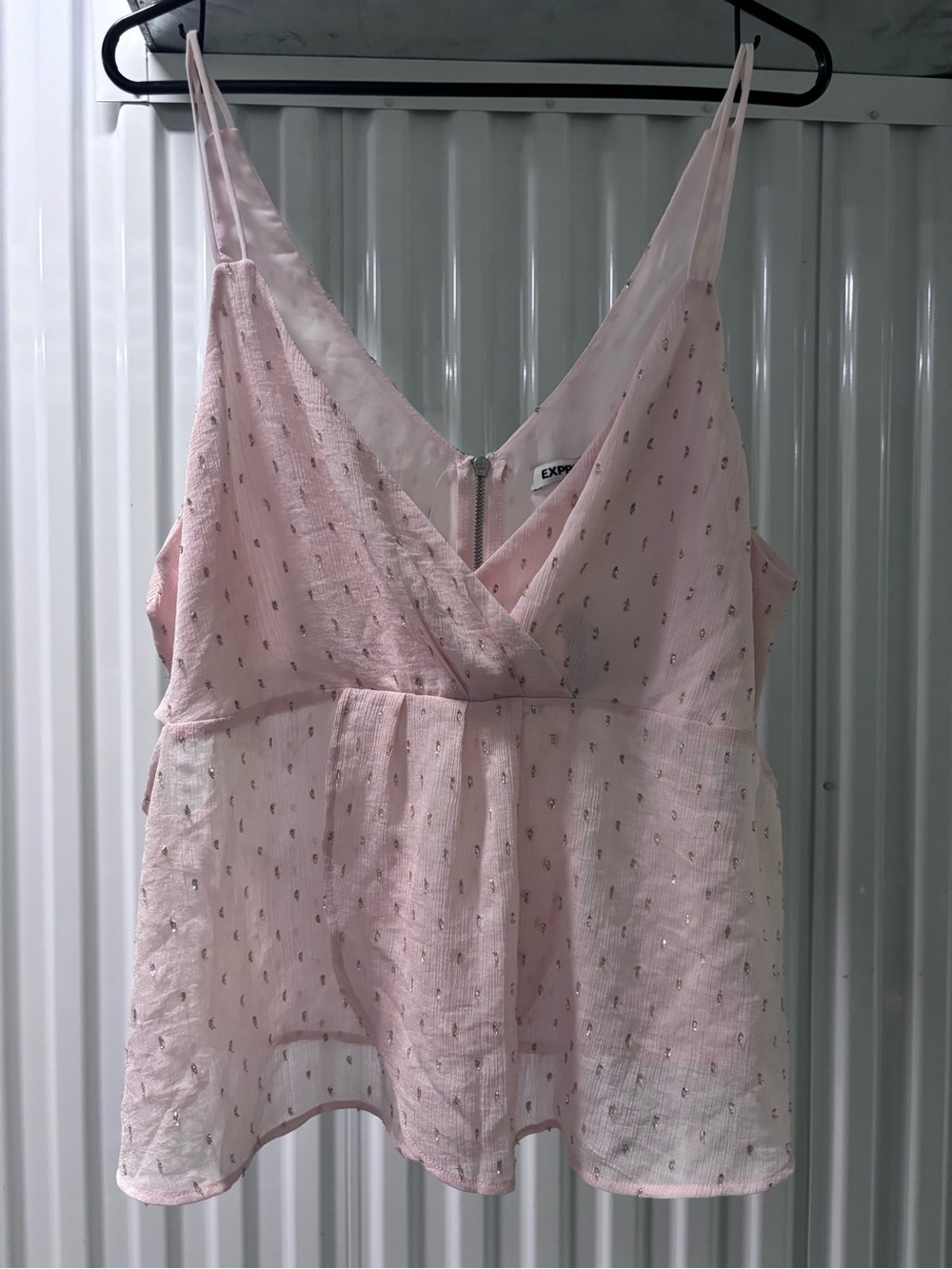 Express Light Pink  V-Neck Camisole Top